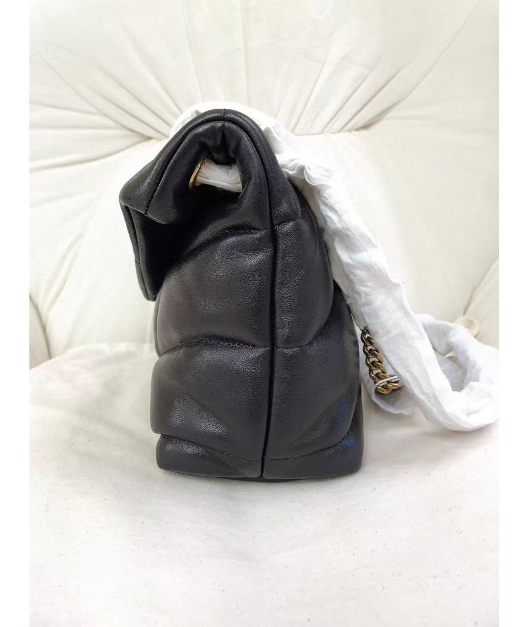 SAINT LAURENT Черная кожаная сумка через плечо, фото 4