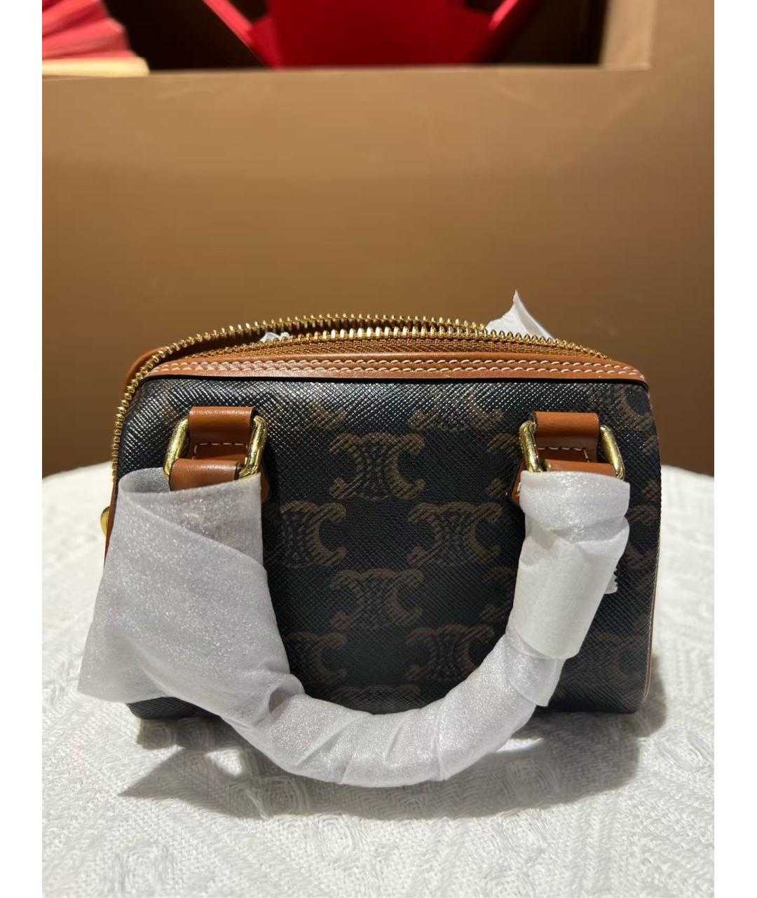 CELINE Коричневая сумка через плечо, фото 3