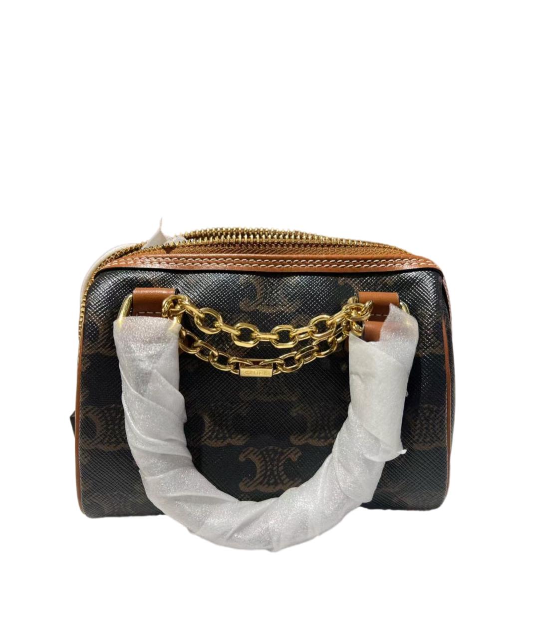 CELINE Коричневая сумка через плечо, фото 8