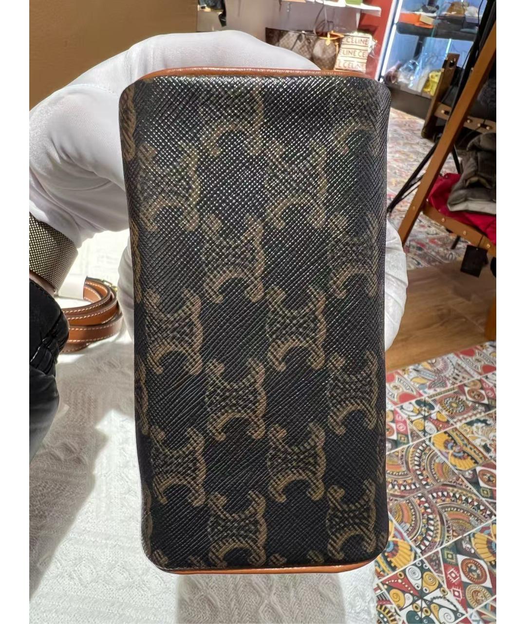 CELINE Коричневая сумка через плечо, фото 6