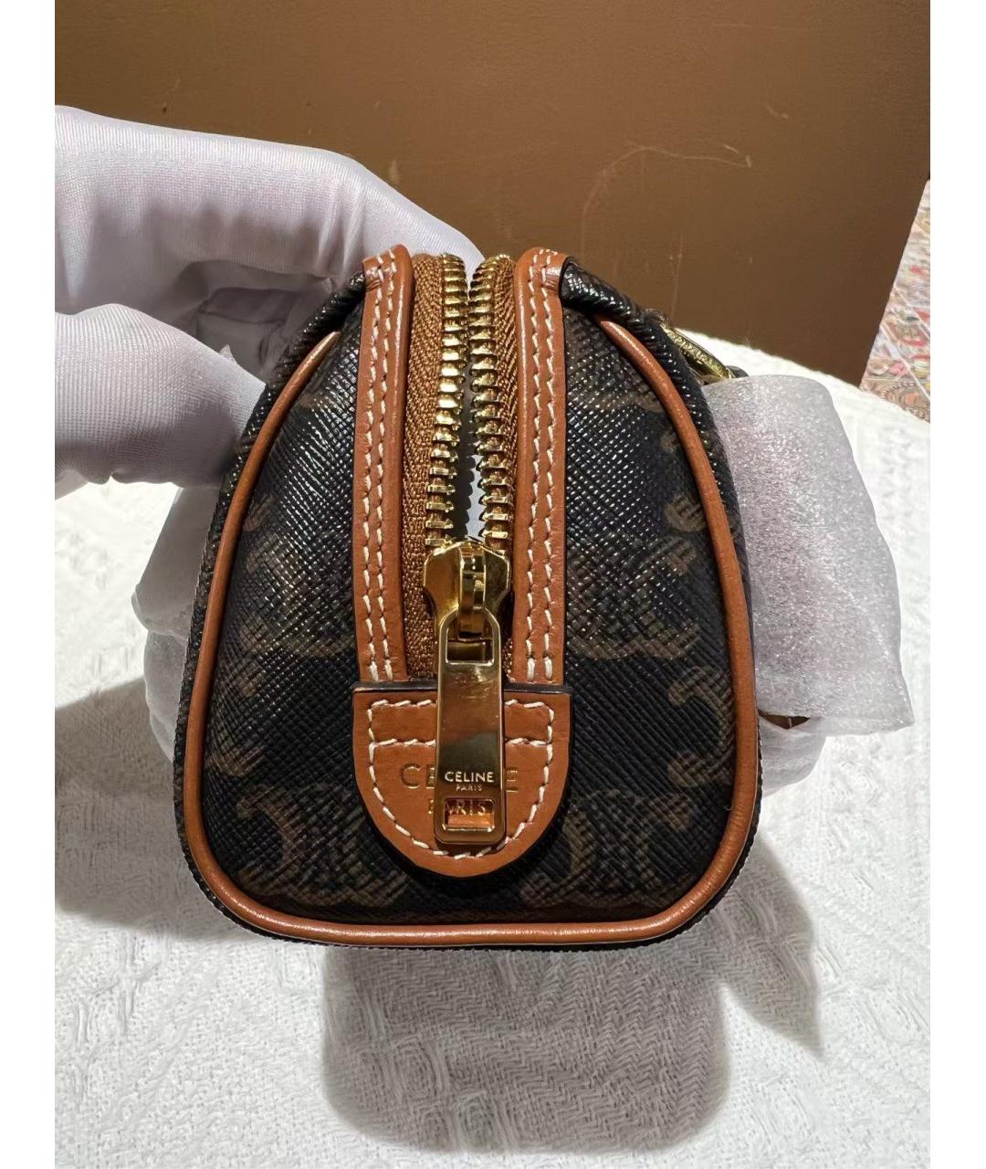 CELINE Коричневая сумка через плечо, фото 4
