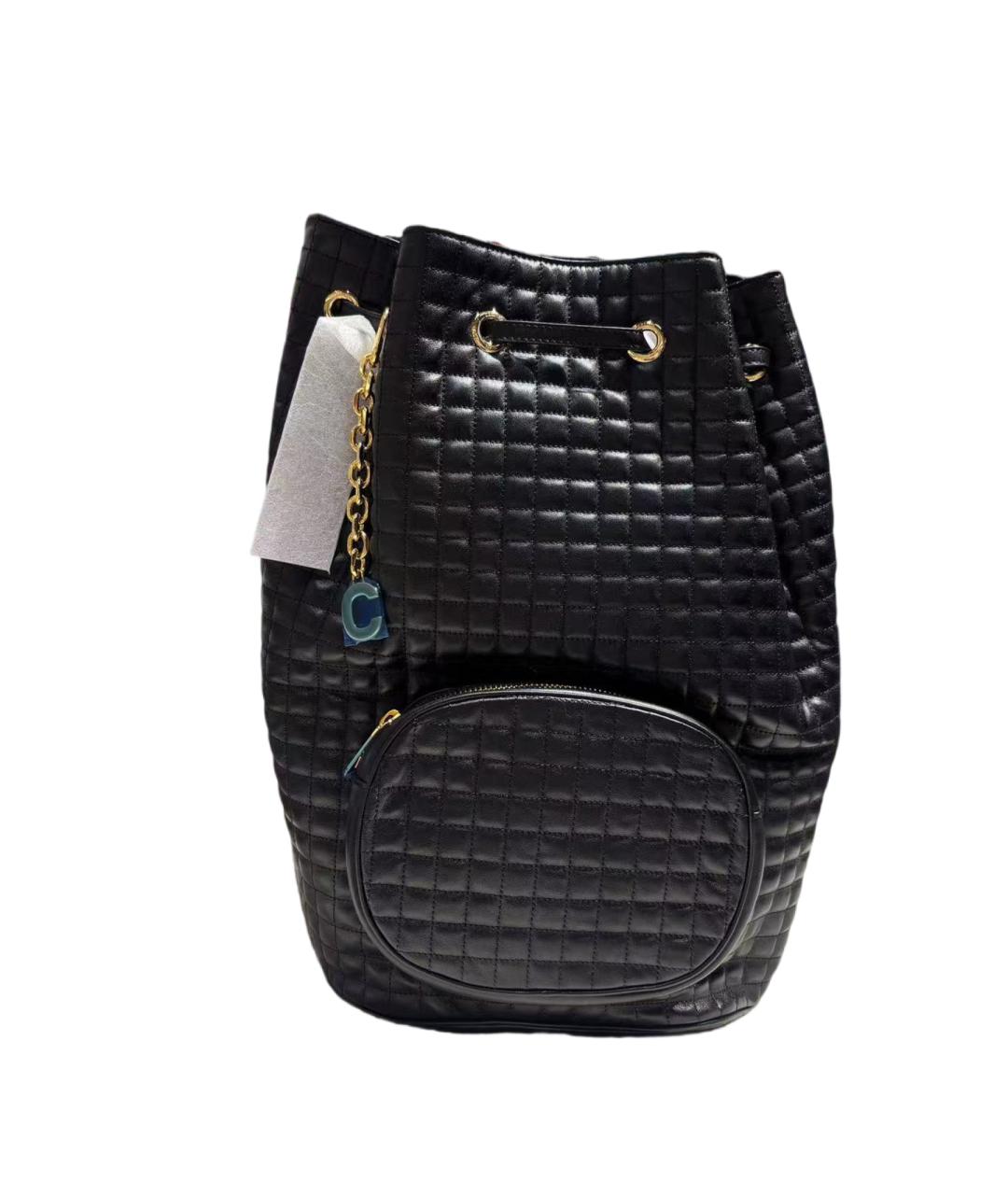 CELINE Черный кожаный рюкзак, фото 6