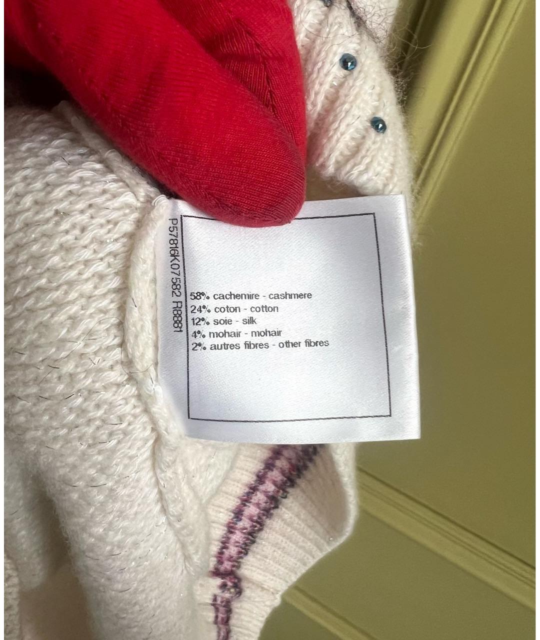 CHANEL Белый джемпер / свитер, фото 6