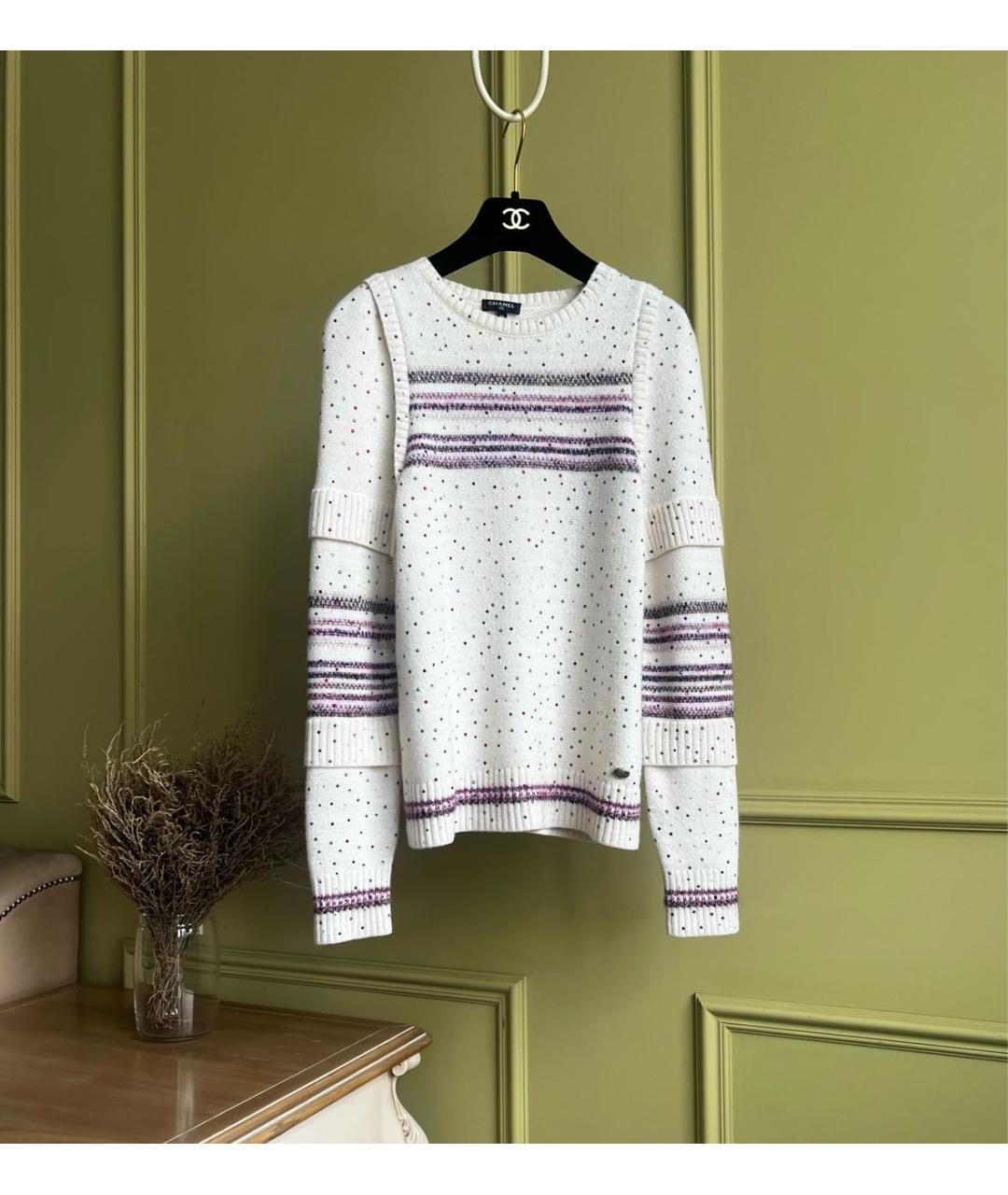 CHANEL Белый джемпер / свитер, фото 7