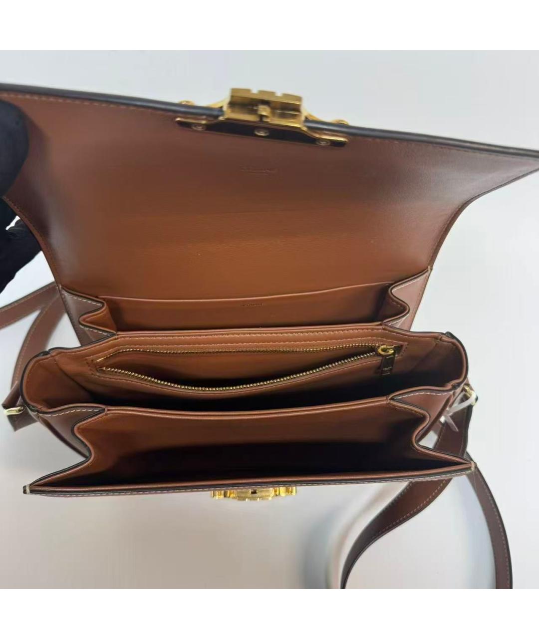 CELINE Коричневая сумка через плечо, фото 4
