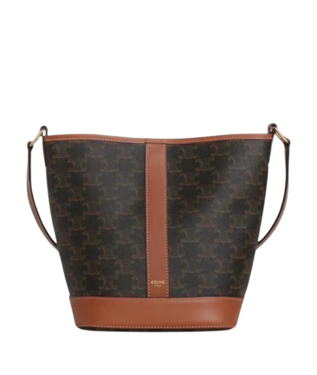 CELINE Коричневая сумка через плечо, фото 1