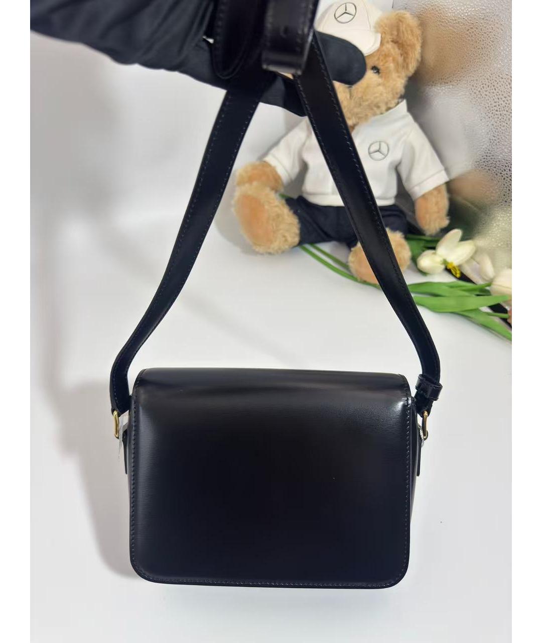 CELINE Черная кожаная сумка через плечо, фото 2