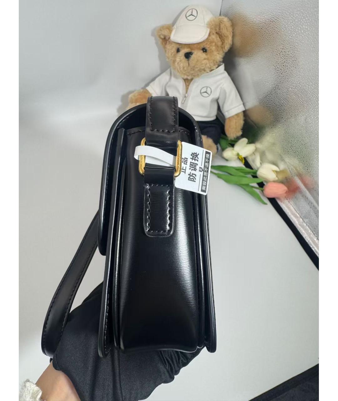 CELINE Черная кожаная сумка через плечо, фото 5