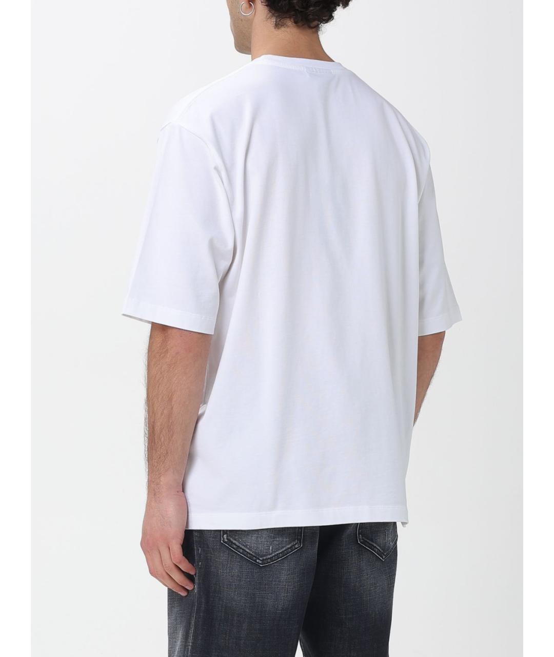 DSQUARED2 Белая хлопковая футболка, фото 2