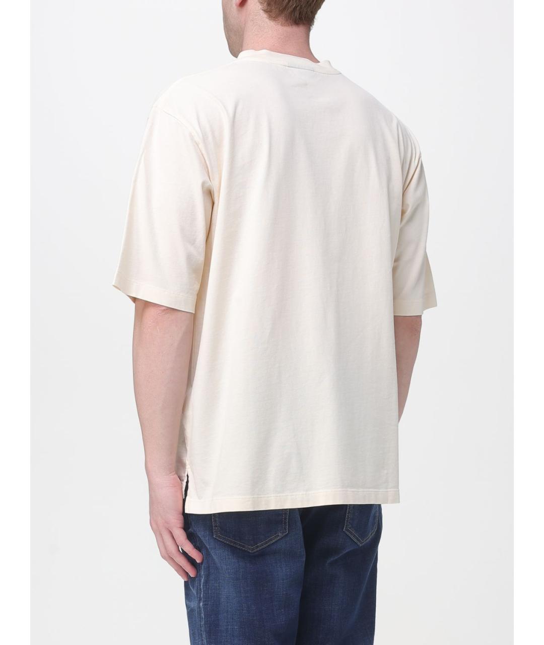 DSQUARED2 Бежевая хлопковая футболка, фото 2