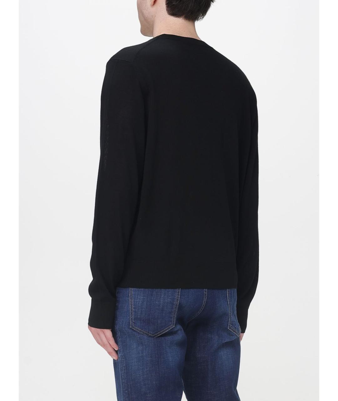 DSQUARED2 Черный шерстяной джемпер / свитер, фото 2