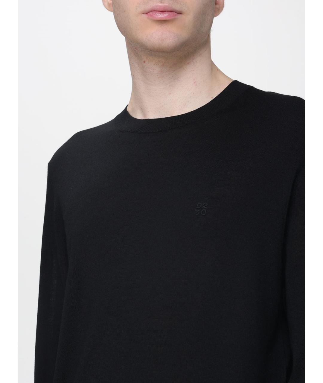 DSQUARED2 Черный шерстяной джемпер / свитер, фото 3