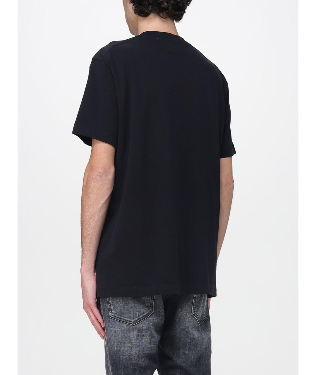 DSQUARED2 Черная хлопковая футболка, фото 2