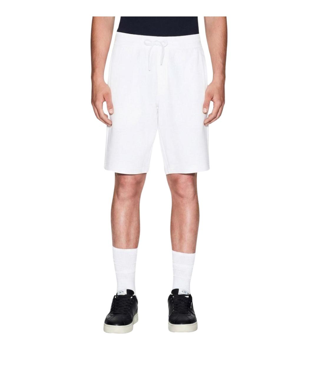 ARMANI EXCHANGE Белые хлопковые шорты, фото 1