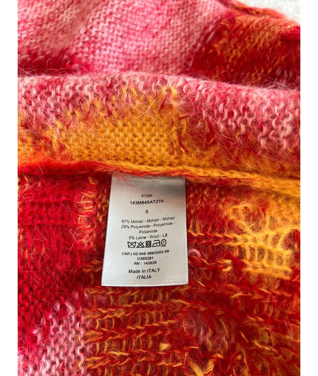 CHRISTIAN DIOR Красный джемпер / свитер, фото 5