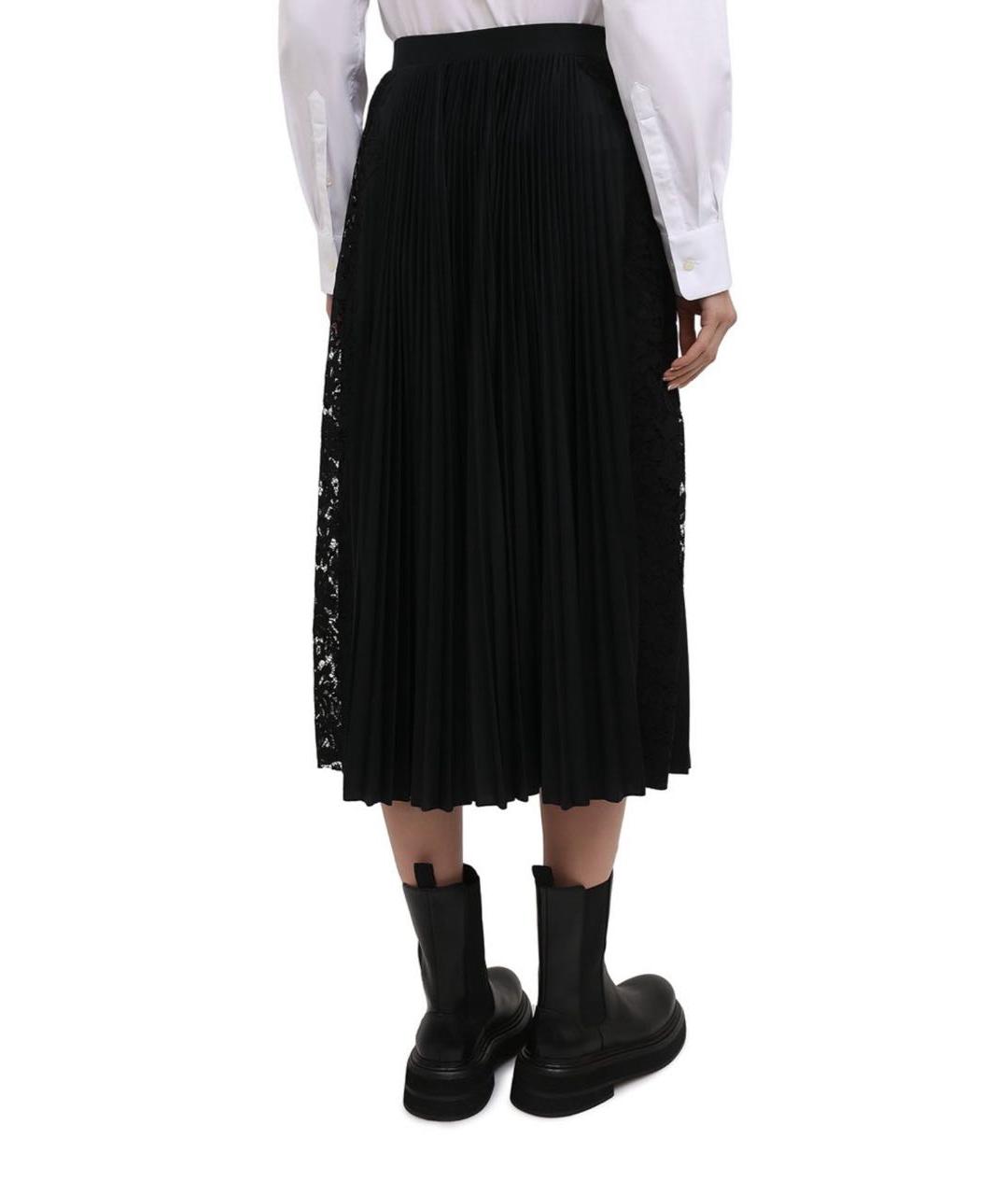 VALENTINO Черная юбка миди, фото 6