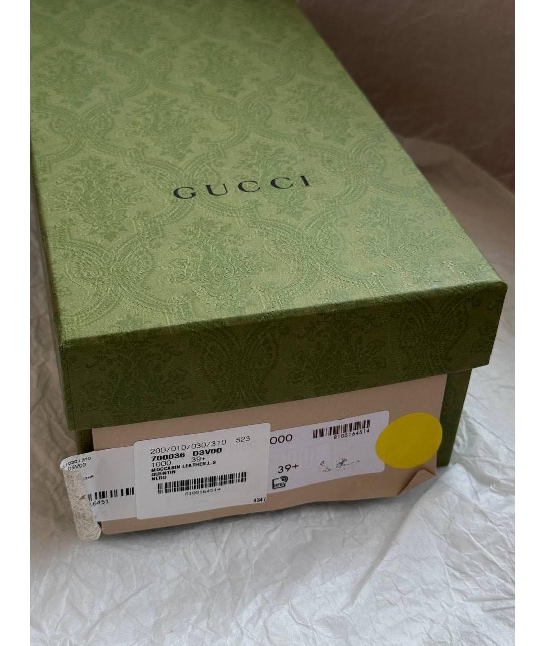 GUCCI Черные кожаные лоферы, фото 7