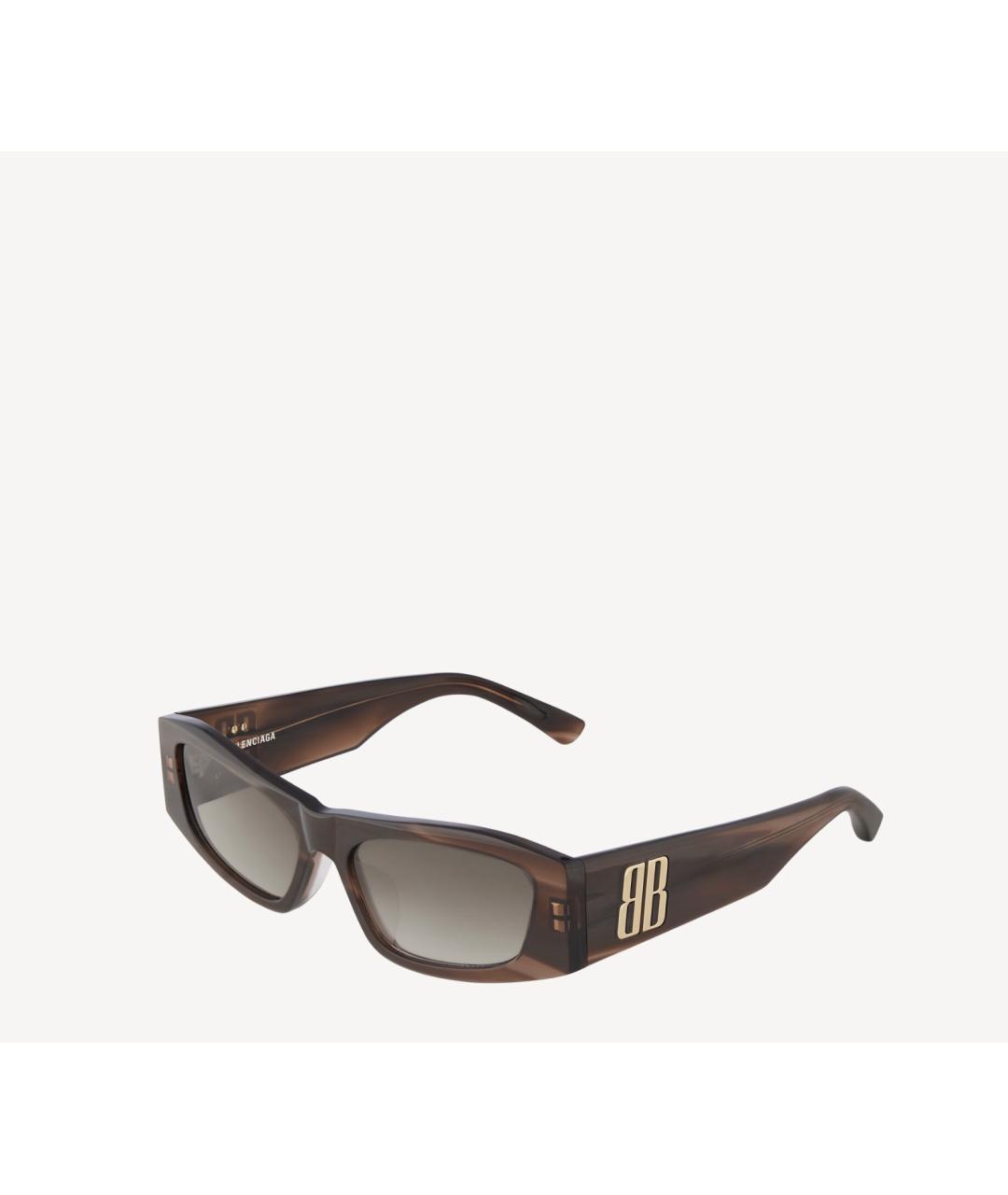 BALENCIAGA Коричневые солнцезащитные очки, фото 4