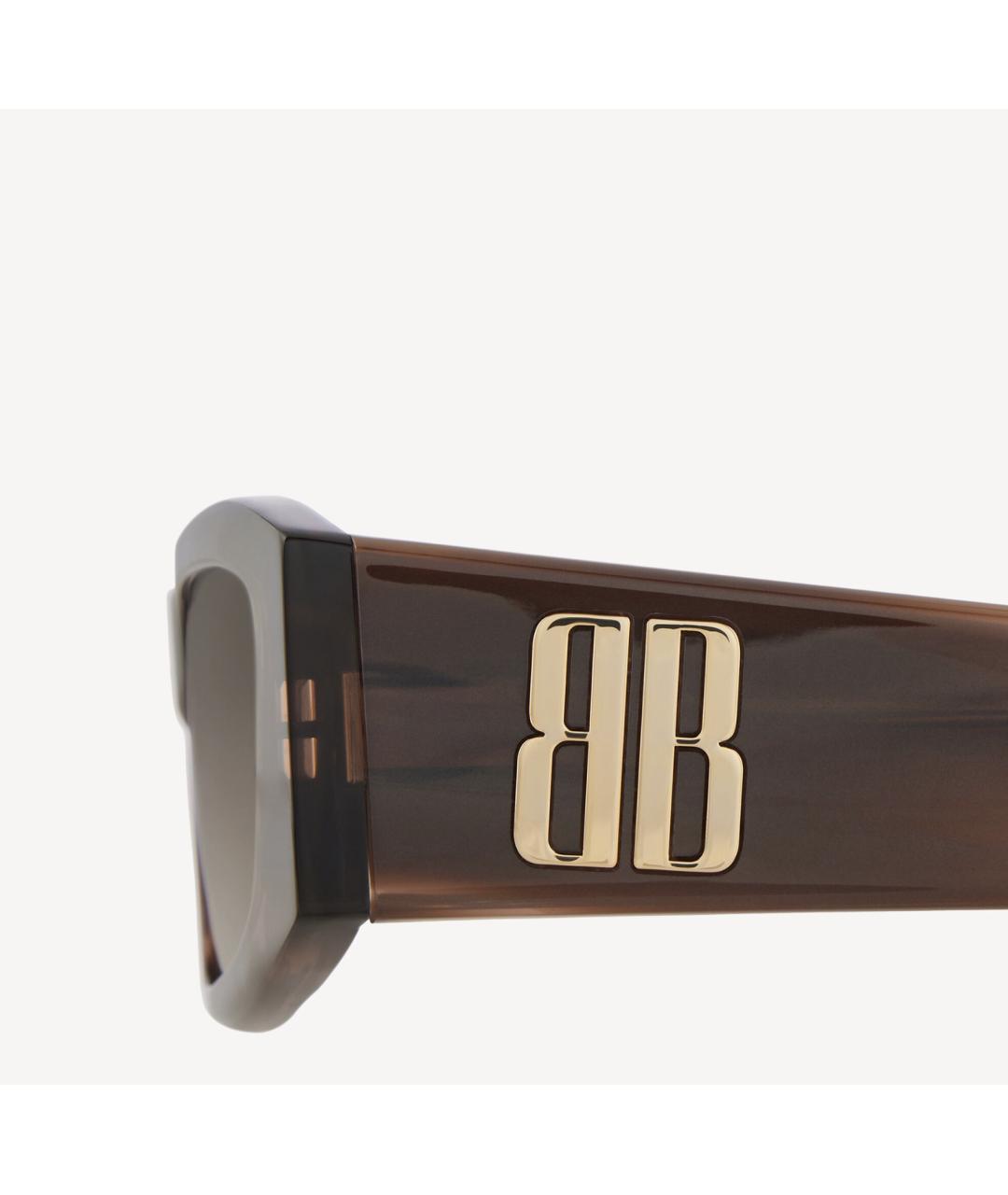BALENCIAGA Коричневые солнцезащитные очки, фото 5