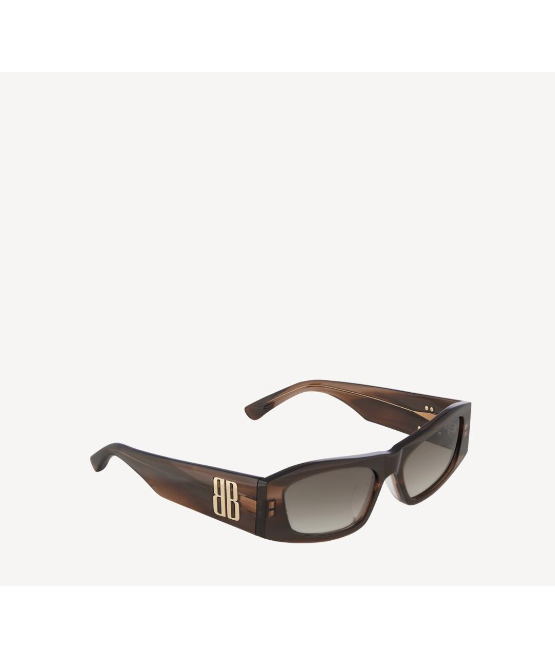 BALENCIAGA Коричневые солнцезащитные очки, фото 3