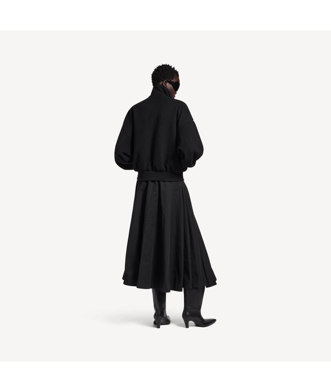 BALENCIAGA Черная шерстяная куртка, фото 4