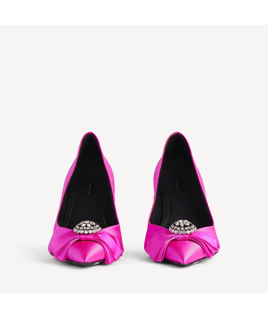 BALENCIAGA Фуксия текстильные туфли, фото 3