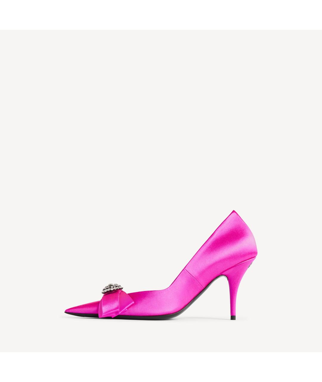 BALENCIAGA Фуксия текстильные туфли, фото 4