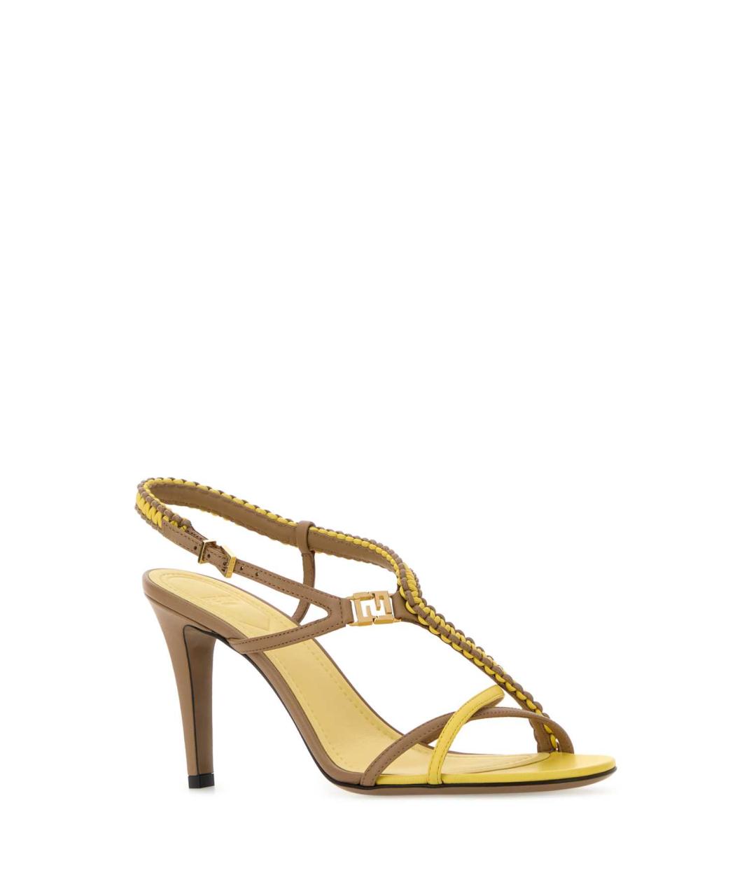 FENDI Мульти кожаные босоножки, фото 2