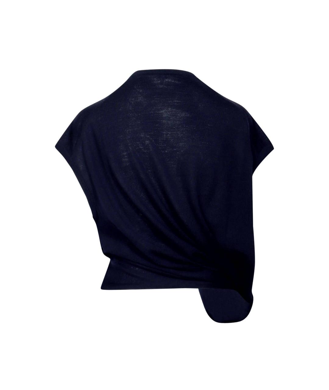 LOEWE Темно-синий шерстяной джемпер / свитер, фото 2