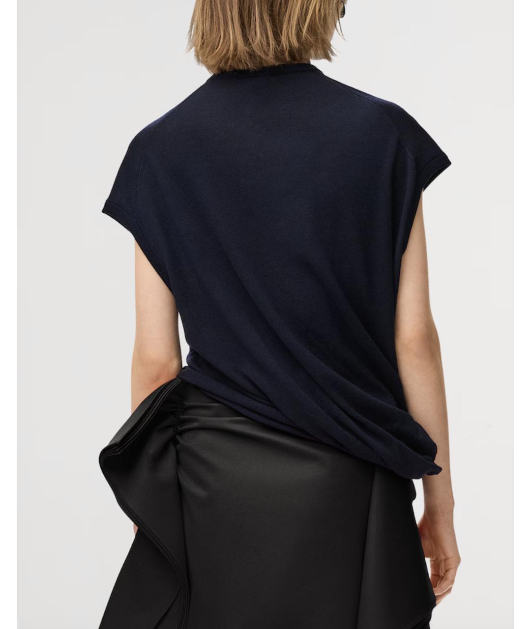 LOEWE Темно-синий шерстяной джемпер / свитер, фото 5