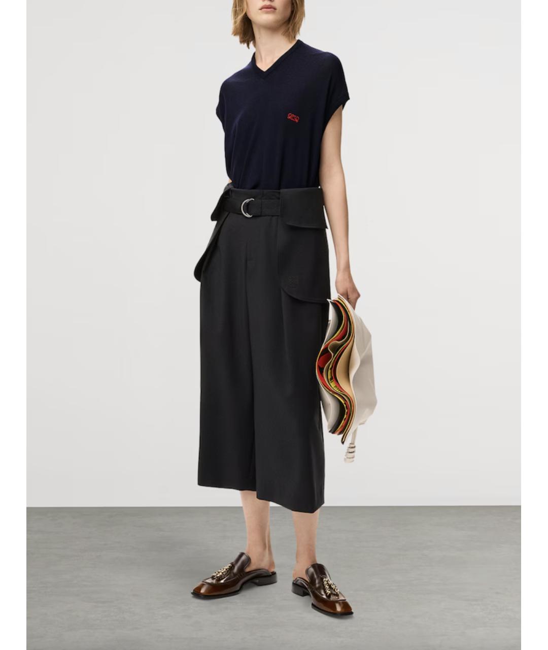 LOEWE Темно-синий шерстяной джемпер / свитер, фото 3