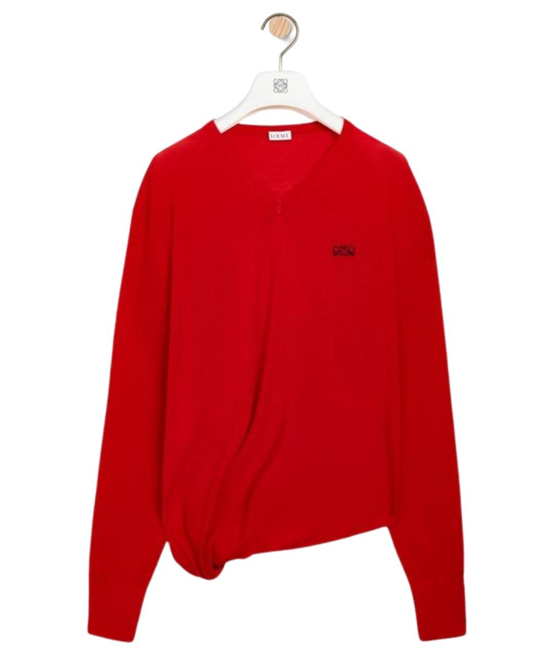 LOEWE Красный шерстяной джемпер / свитер, фото 6