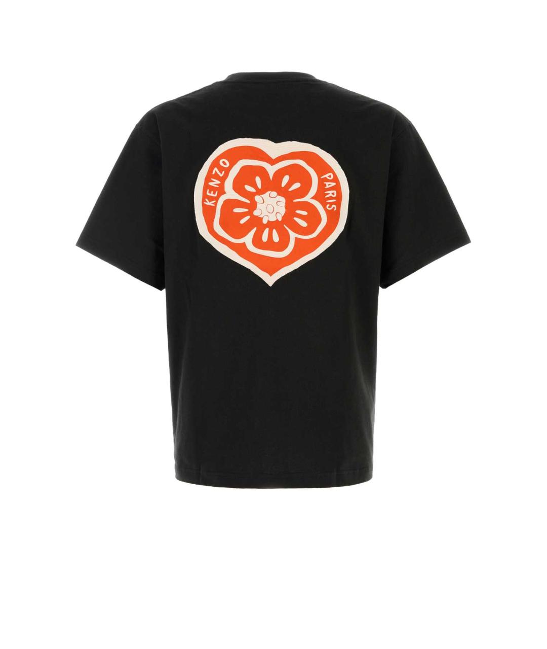 KENZO Черная хлопковая футболка, фото 2