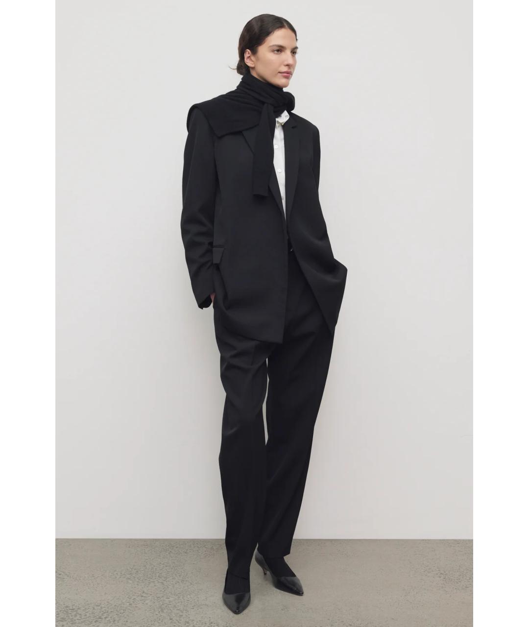 THE ROW Черный шерстяной жакет/пиджак, фото 4