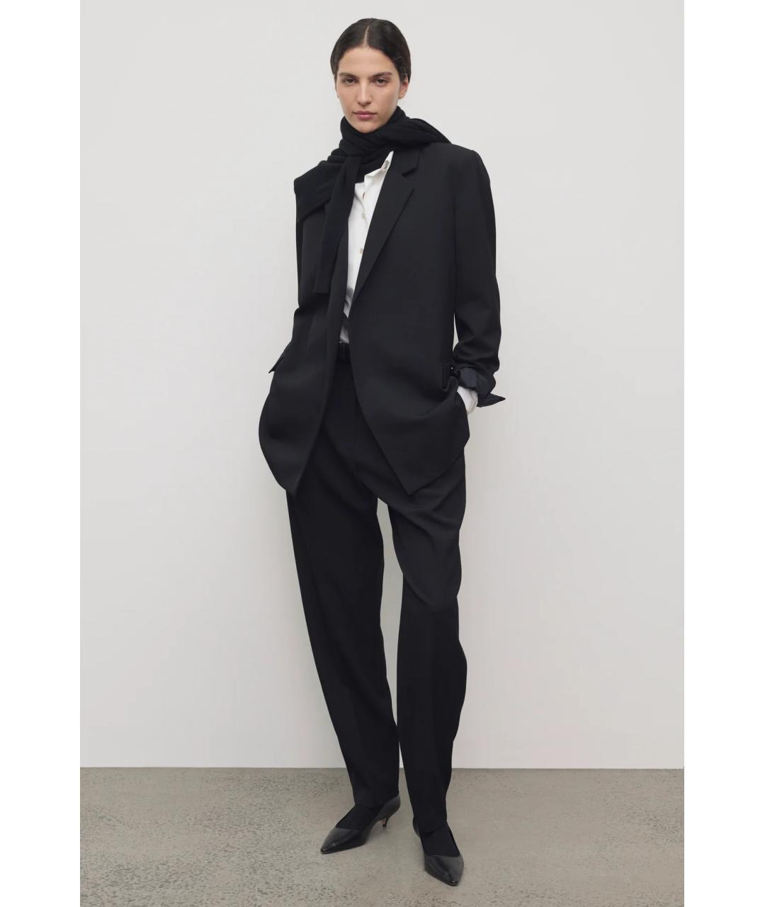 THE ROW Черный шерстяной жакет/пиджак, фото 3