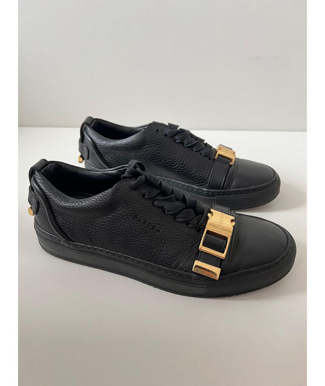 AMBUSH Черные кожаные низкие кроссовки / кеды, фото 7