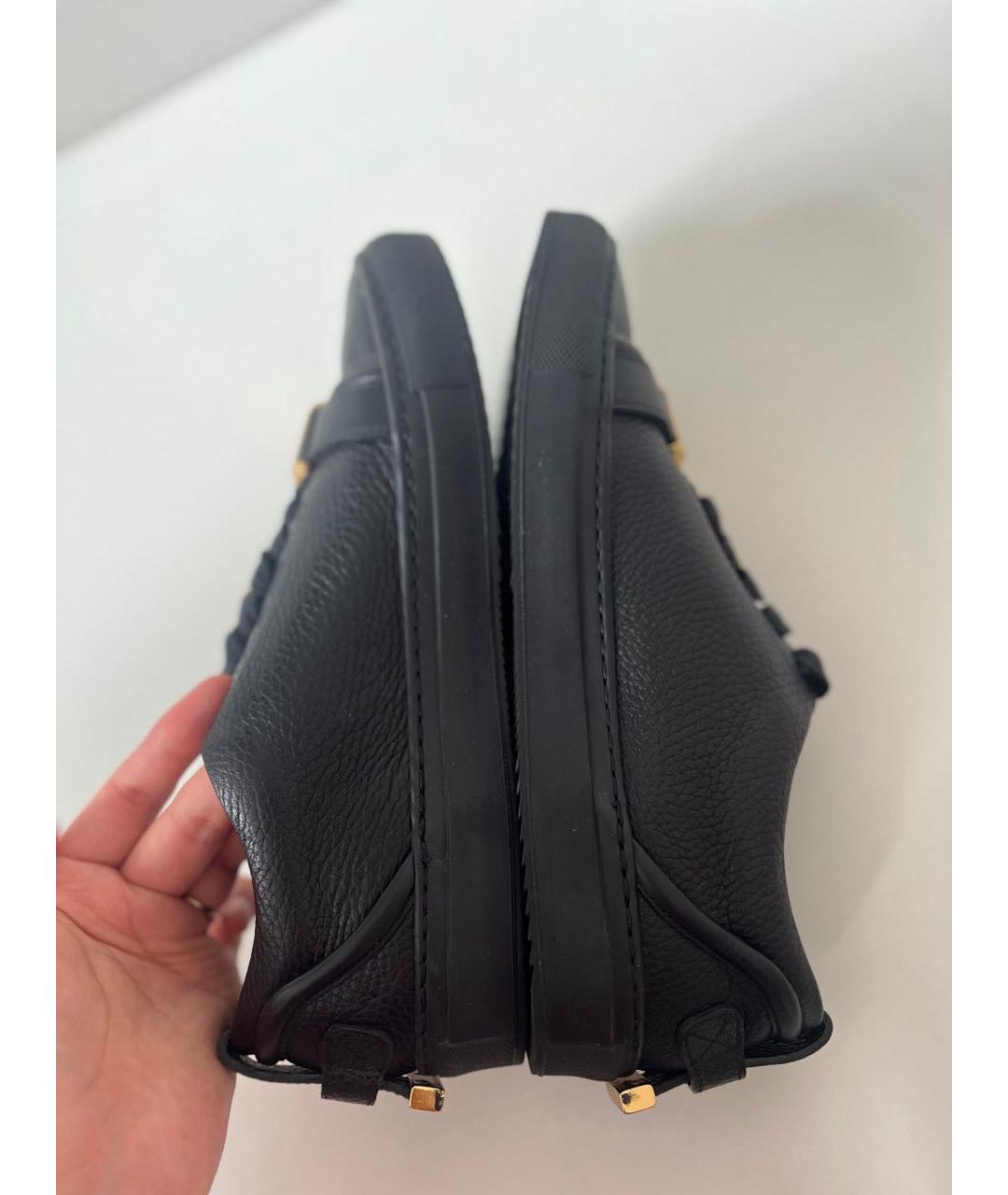 AMBUSH Черные кожаные низкие кроссовки / кеды, фото 5