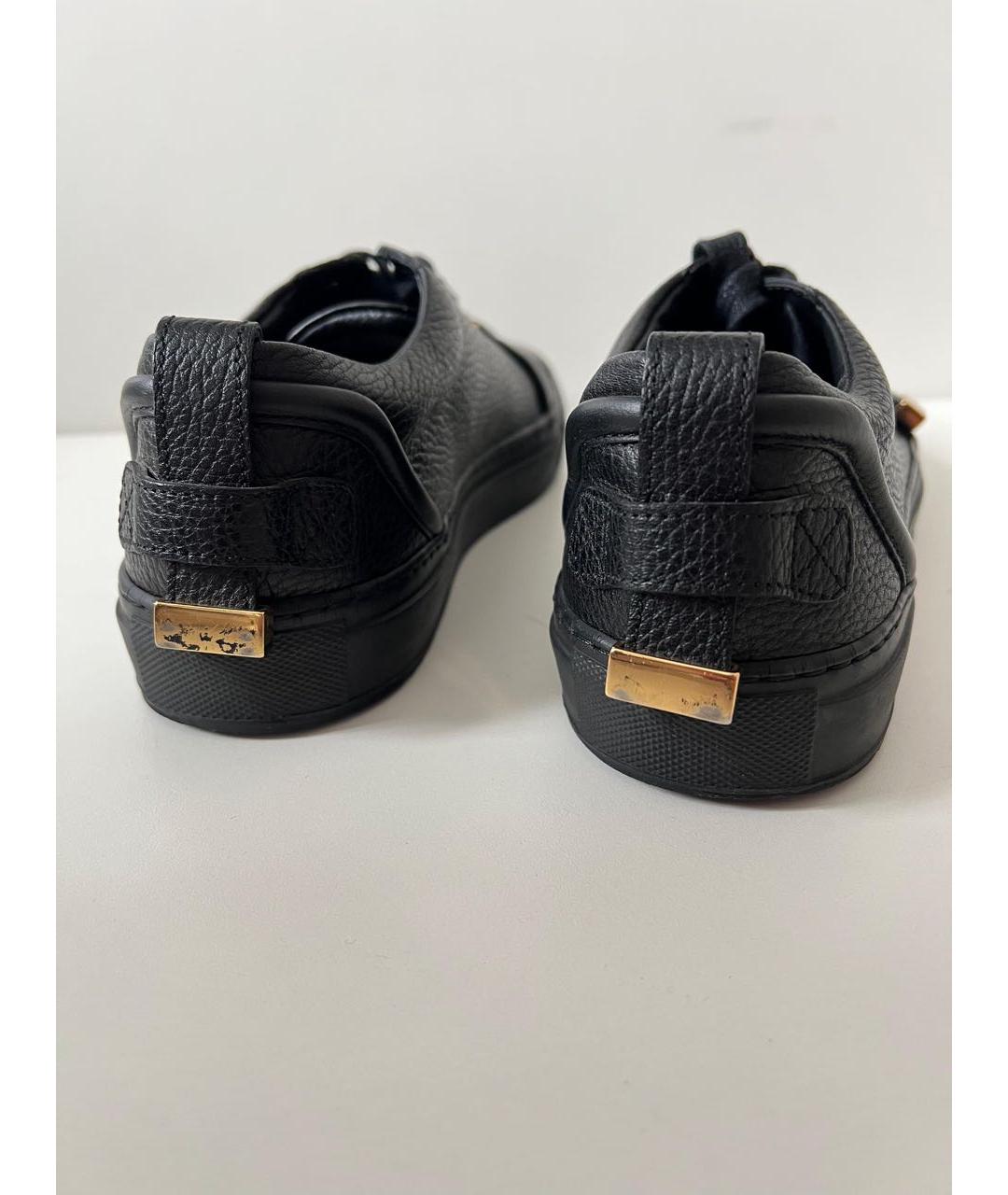 AMBUSH Черные кожаные низкие кроссовки / кеды, фото 3