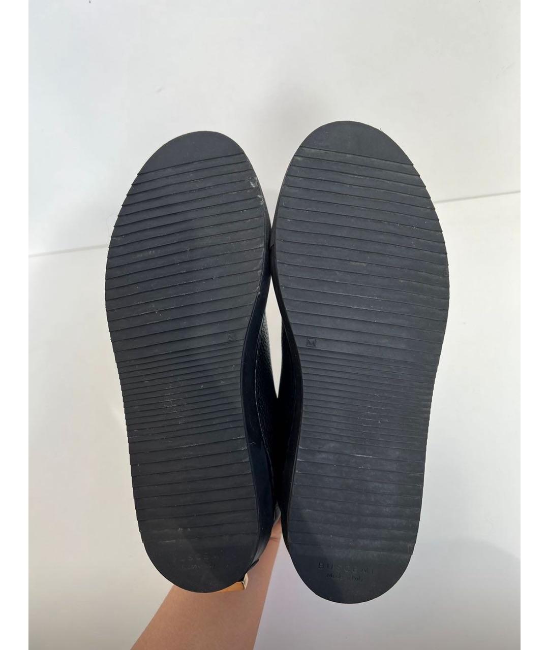 AMBUSH Черные кожаные низкие кроссовки / кеды, фото 4