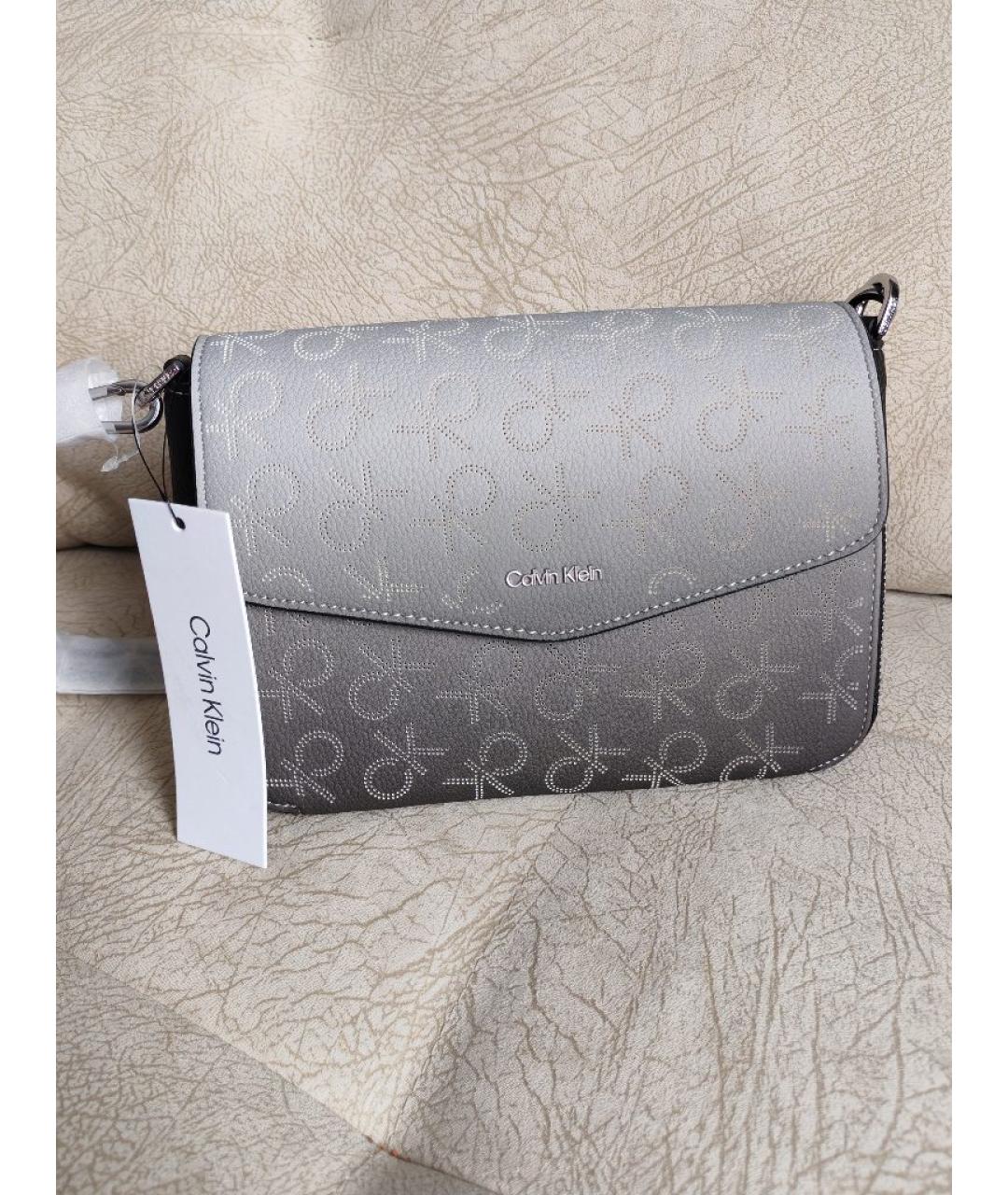 CALVIN KLEIN Серая сумка через плечо, фото 10