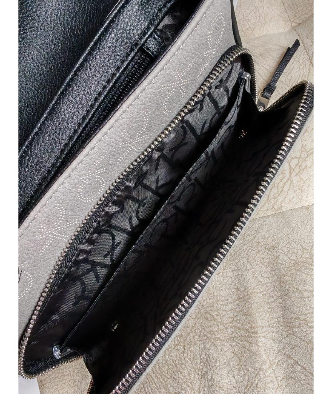 CALVIN KLEIN Серая сумка через плечо, фото 8