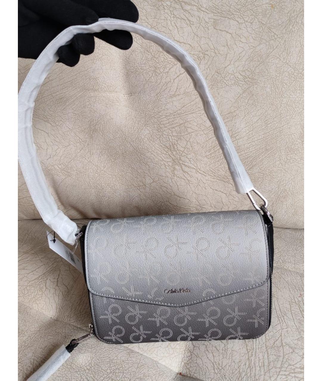 CALVIN KLEIN Серая сумка через плечо, фото 6