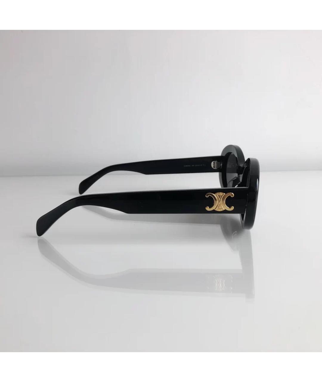 CELINE Черные пластиковые солнцезащитные очки, фото 2