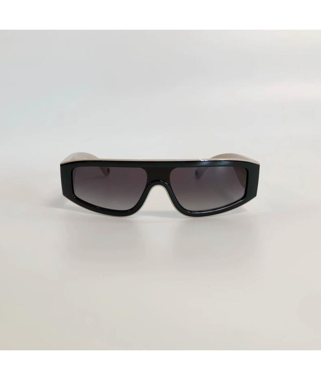 CHANEL Черные пластиковые солнцезащитные очки, фото 2