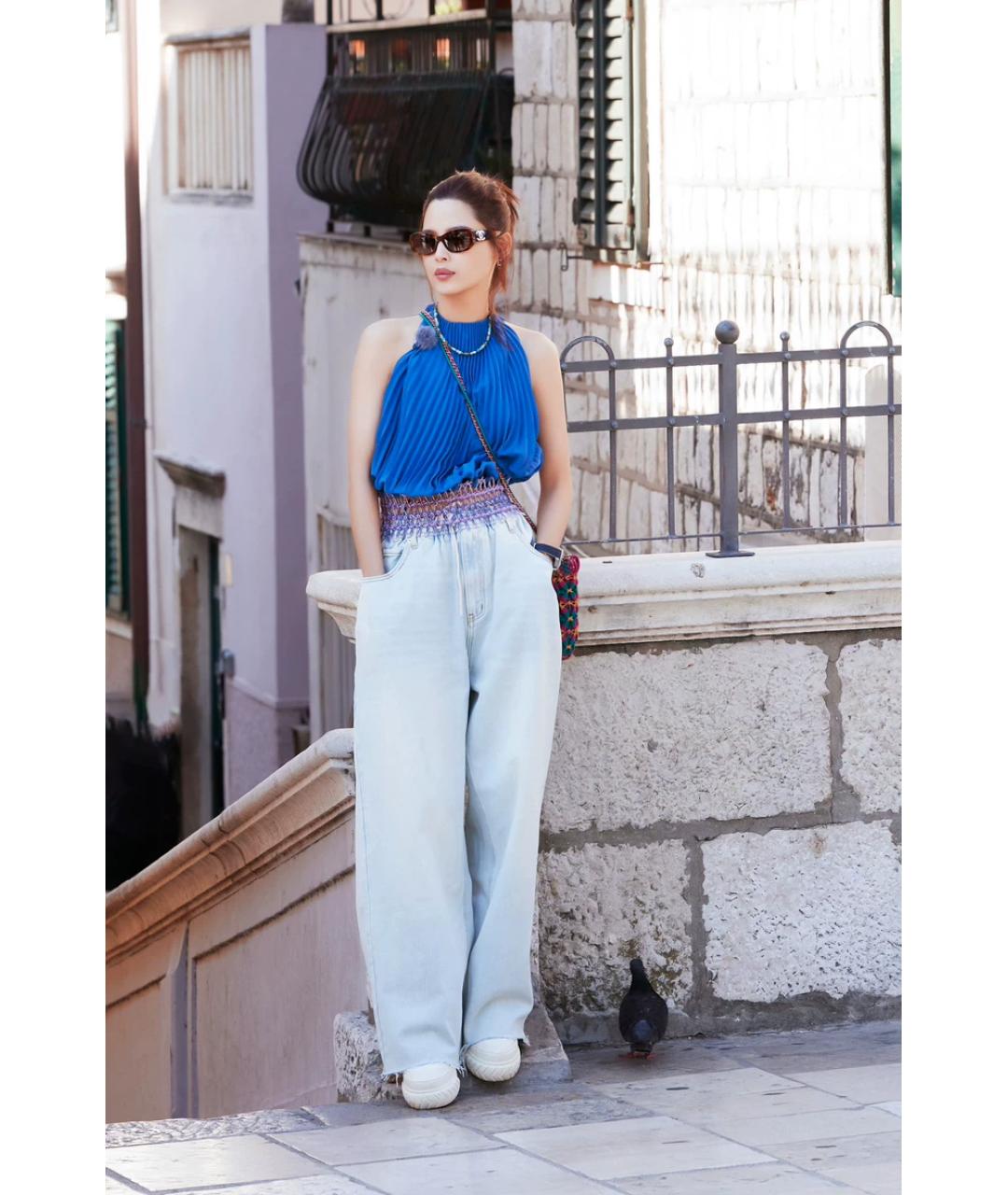 CHANEL Коричневые пластиковые солнцезащитные очки, фото 4