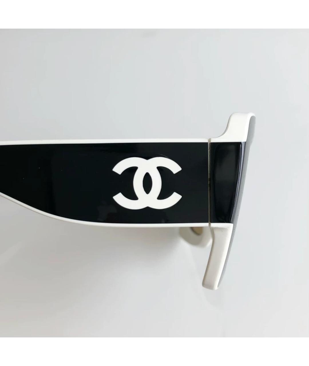 CHANEL Черные пластиковые солнцезащитные очки, фото 3