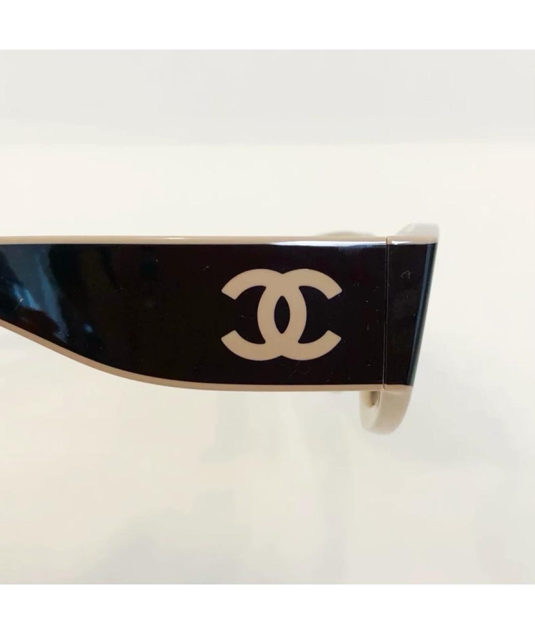 CHANEL Черные пластиковые солнцезащитные очки, фото 3