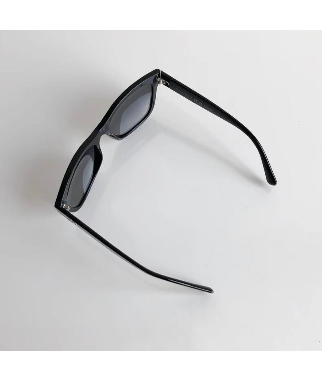 CHANEL Черные пластиковые солнцезащитные очки, фото 4