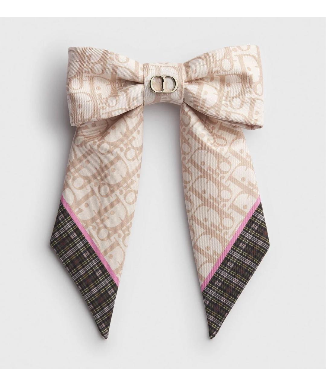 CHRISTIAN DIOR Бежевая заколка, фото 4