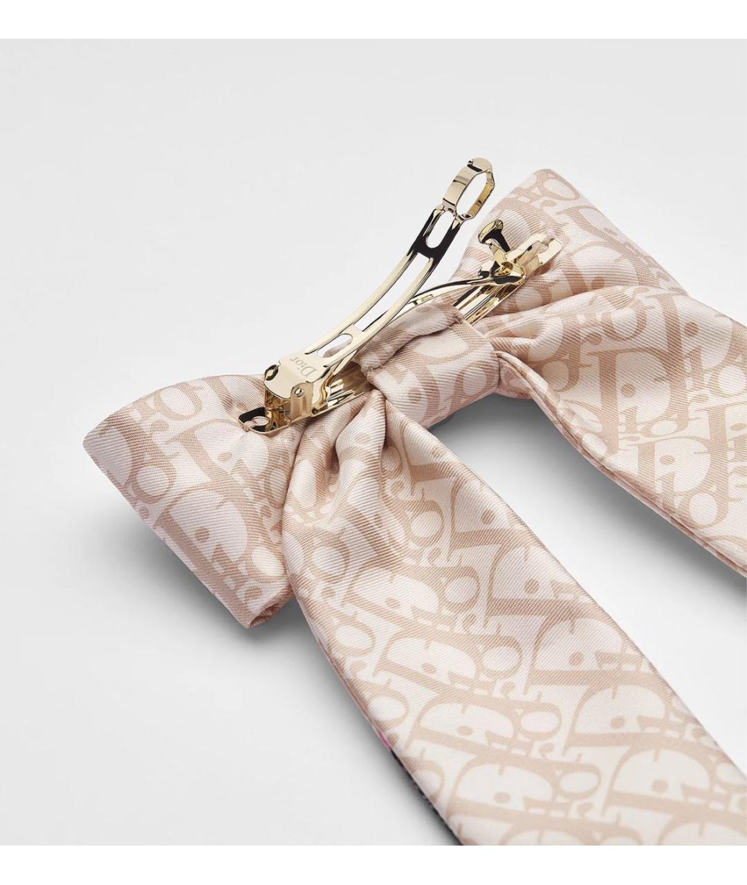 CHRISTIAN DIOR Бежевая заколка, фото 3